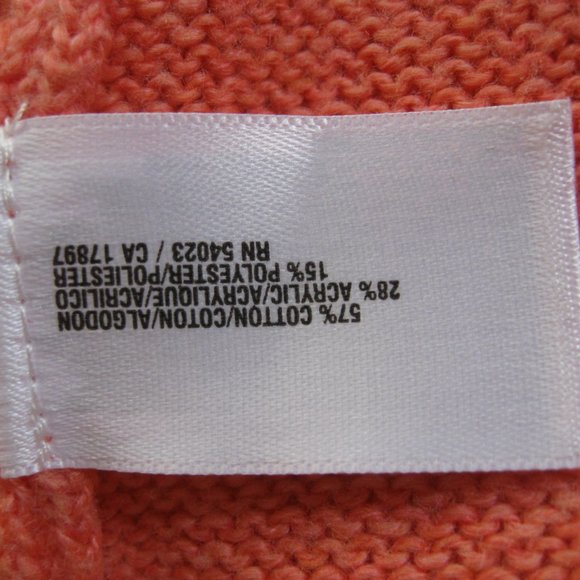 Old Navy Women's Sweater Coral Tropics Softest V-Neck Pullover Sweater Sz S/P - Picture 11 of 12